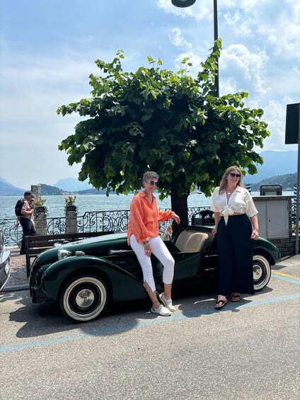 From Milan: Como Lake Tour Drive a Vintage Car