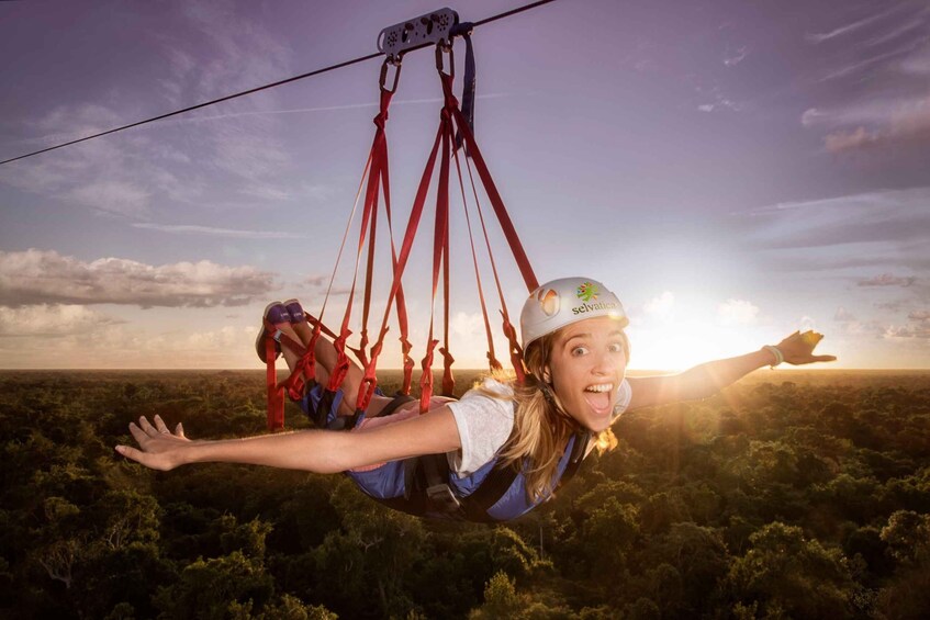 Picture 1 for Activity Selvatica Park: Zip Lines, ATV, Cenote Swim, and Bungee Tour