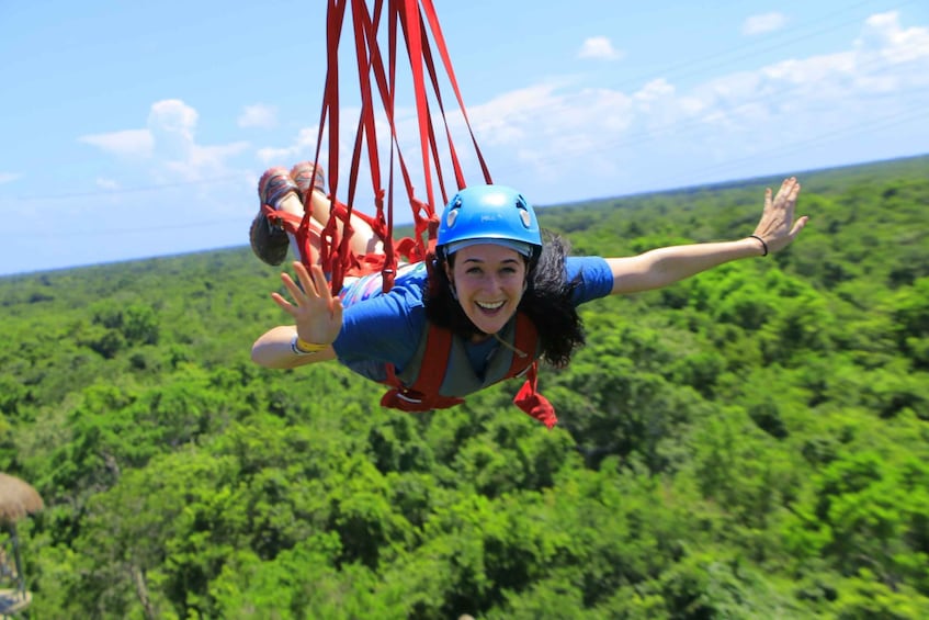 Picture 5 for Activity Selvatica Park: Zip Lines, ATV, Cenote Swim, and Bungee Tour