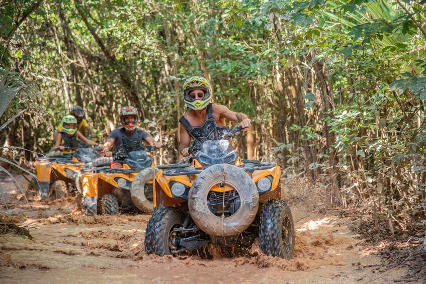 Picture 2 for Activity Selvatica Park: Zip Lines, ATV, Cenote Swim, and Bungee Tour