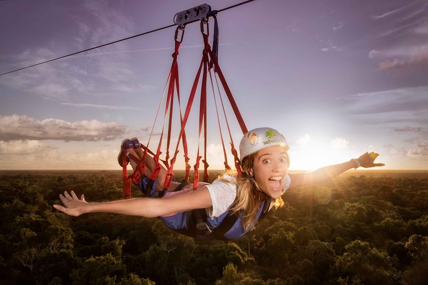 Picture 1 for Activity Selvatica Park: Zip Lines, ATV, Cenote Swim, and Bungee Tour