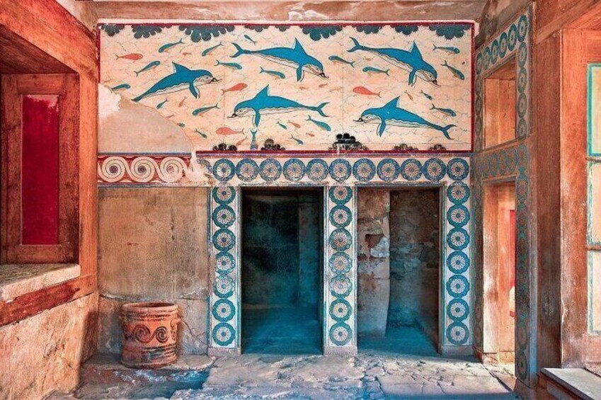 Unique Minoan Crete: Knossos Palace, Winery Visit, Zeus Cave