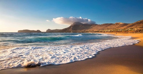Chania: Ausflug zum Sonnenuntergang am Strand von Falassarna mit Transfer