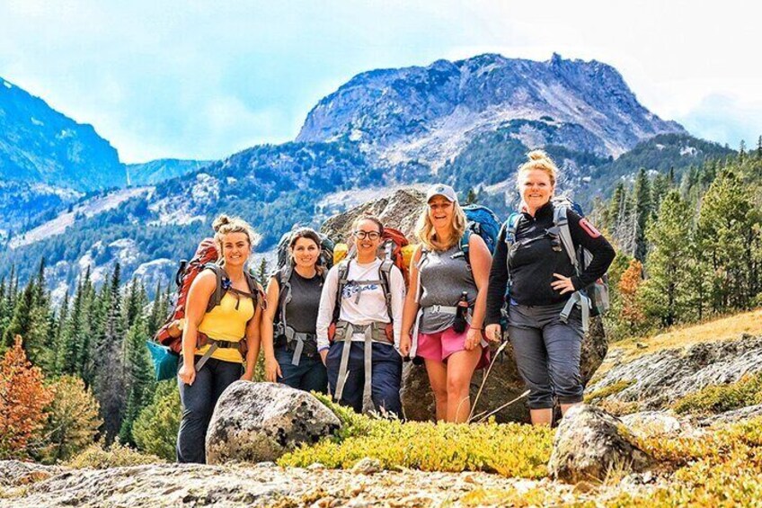 Small Group Hiking Around The Pinecrest Lake Trail