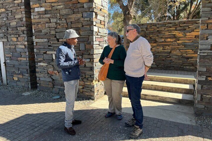 Guests at Hector Pieterson Memorial