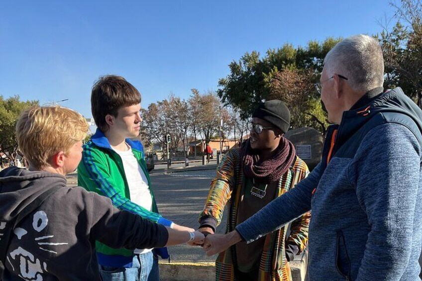 Guests at Hector Pieterson Memorial