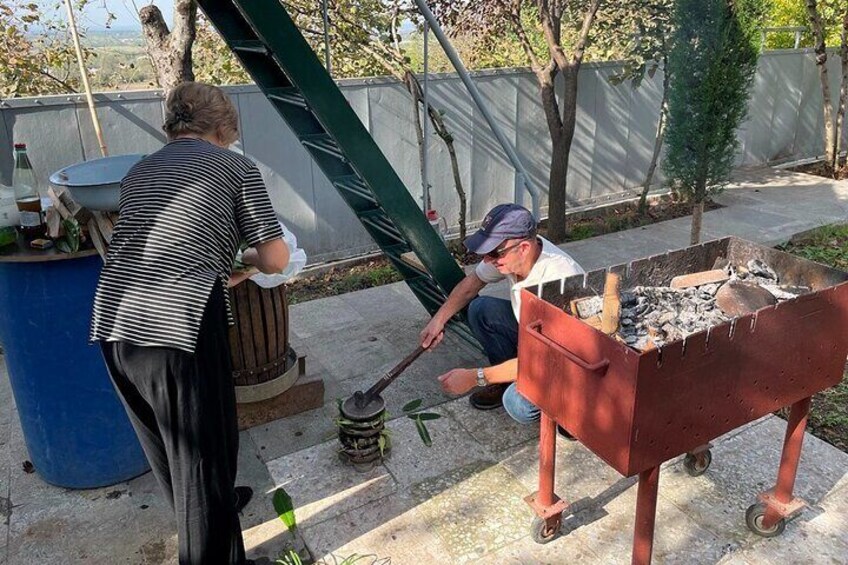 Georgian dish making