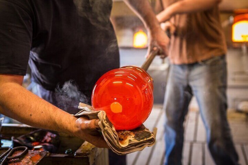 Glass blowing in Murano