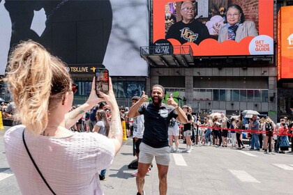 Nueva York: visualízate en una valla publicitaria de Times Square durante 2...