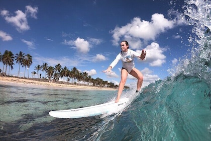 Surfing in Paradise, Macao Beach Punta Cana