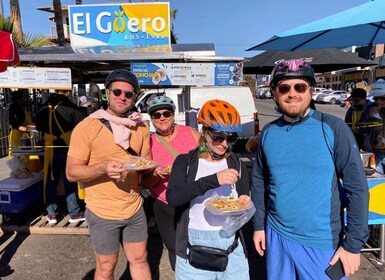 Tacos and bike, the best fish tacos in the world.