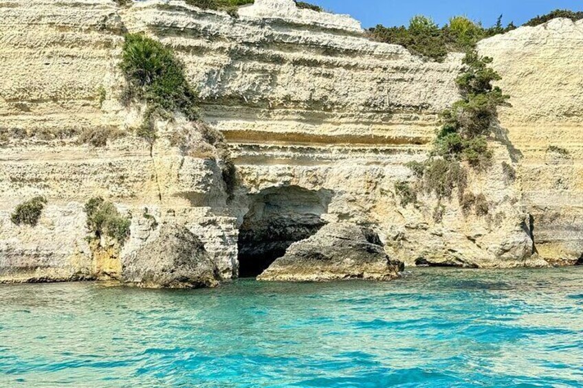 Exclusive Private Tour from San Foca - S. Andrea by Boat 2.5 Hours!