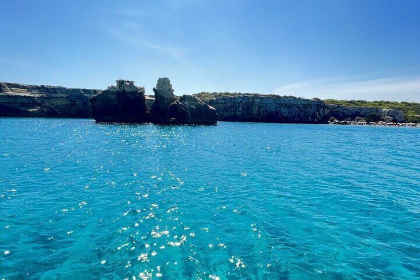 Exclusive Private Tour from San Foca - S. Andrea by Boat 2.5 Hours!