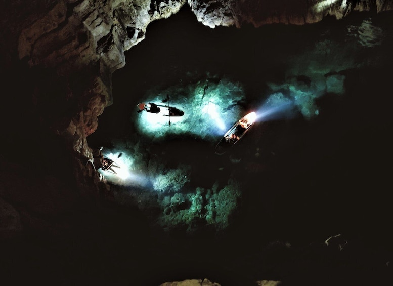Picture 2 for Activity Pula: Blue Cave Illuminated Clear-Bottom Kayak Night Tour