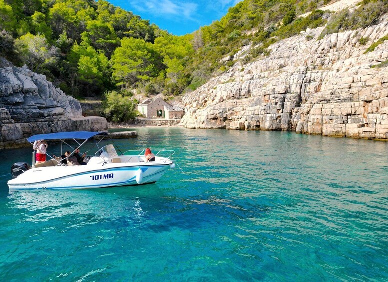 Picture 2 for Activity From Makarska: Hvar Island North Shore Speedboat Tour