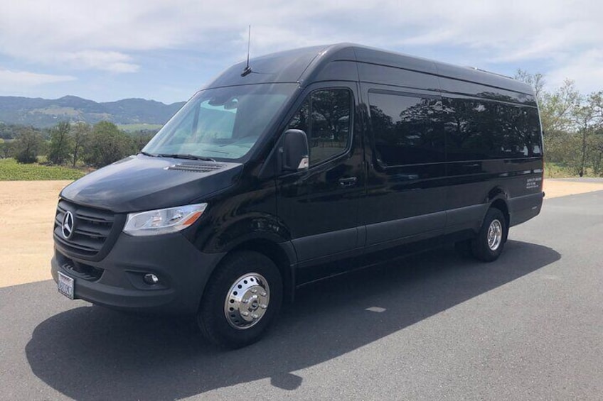 8 Hour 12 Passenger Limo Bus Private Napa Valley Wine Tour