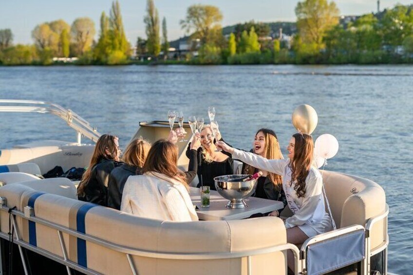 3 Hours Prague Private Boat Cruise Beer or Prosecco Unlimited
