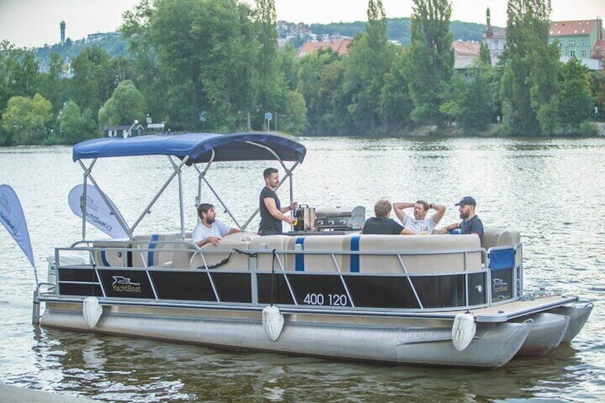 3 Hours Prague Private Boat Cruise Beer or Prosecco Unlimited