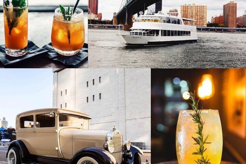 1 Hr 30 Min - NYC Cocktail Making Class on a Yacht! + Car Tour!