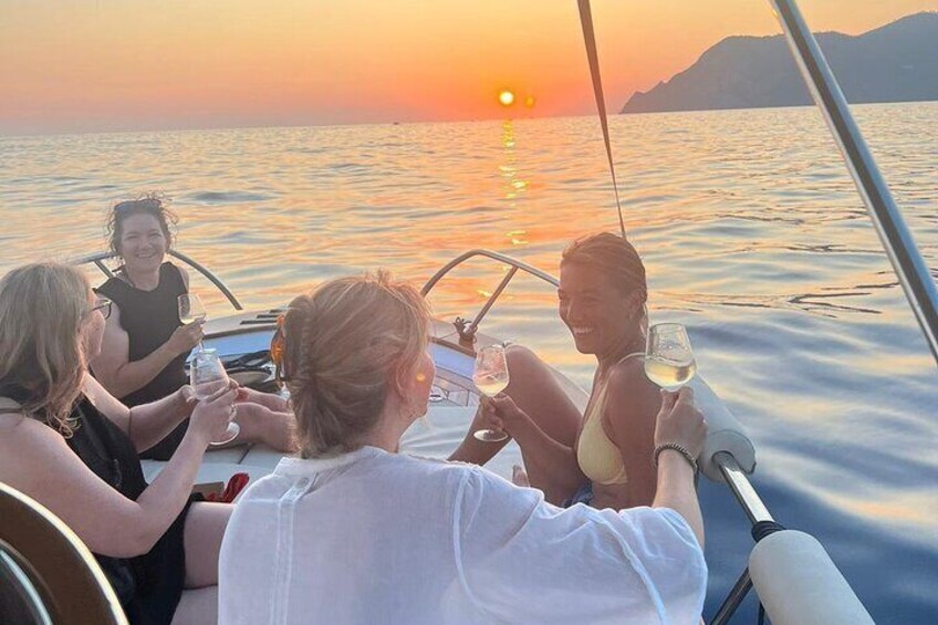 Private Sunset Boat Tour with Aperitif of Ligurian goods