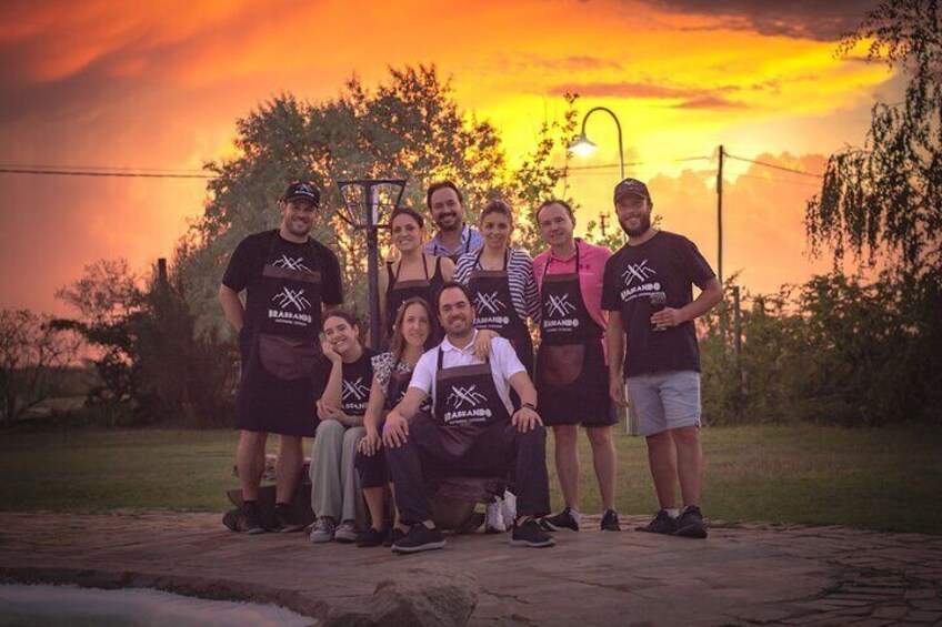 Gastronomic experience with barbecue class in Mendoza.