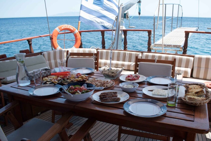 Picture 13 for Activity Mykonos: Delos & Rhenia Islands Cruise w/Meat and Veggie BBQ