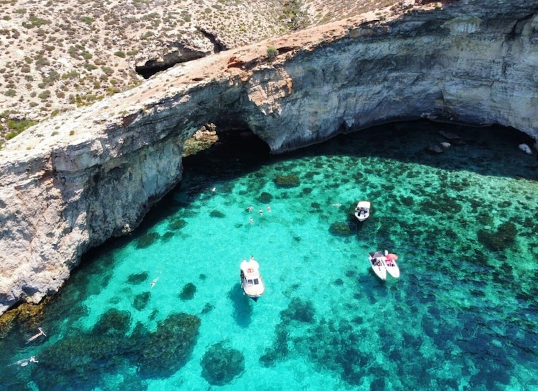 Picture 5 for Activity From Sliema: Comino, Crystal Lagoon, and Blue Lagoon Cruise