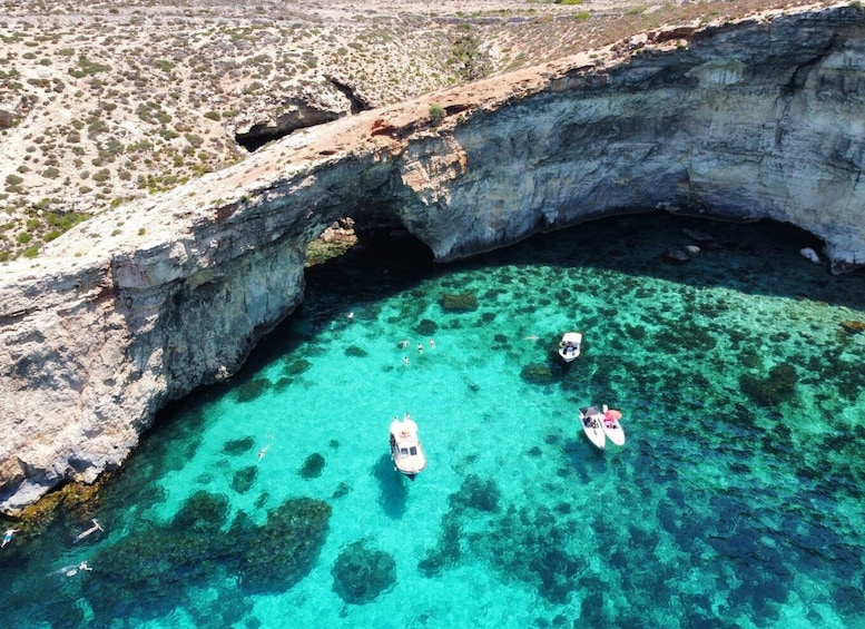 Picture 5 for Activity From Sliema: Comino, Crystal Lagoon, and Blue Lagoon Cruise