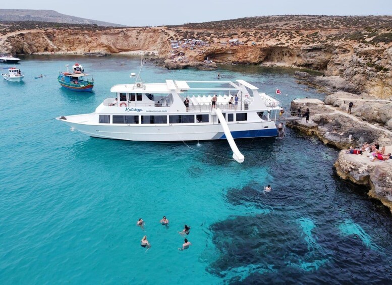 Picture 12 for Activity From Sliema: Comino, Crystal Lagoon, and Blue Lagoon Cruise