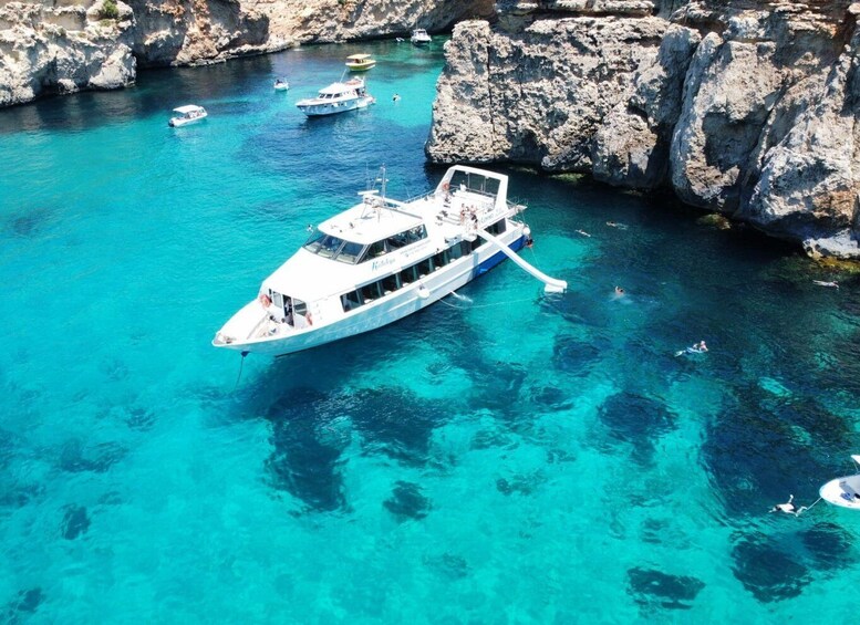 Picture 1 for Activity From Sliema: Comino, Crystal Lagoon, and Blue Lagoon Cruise