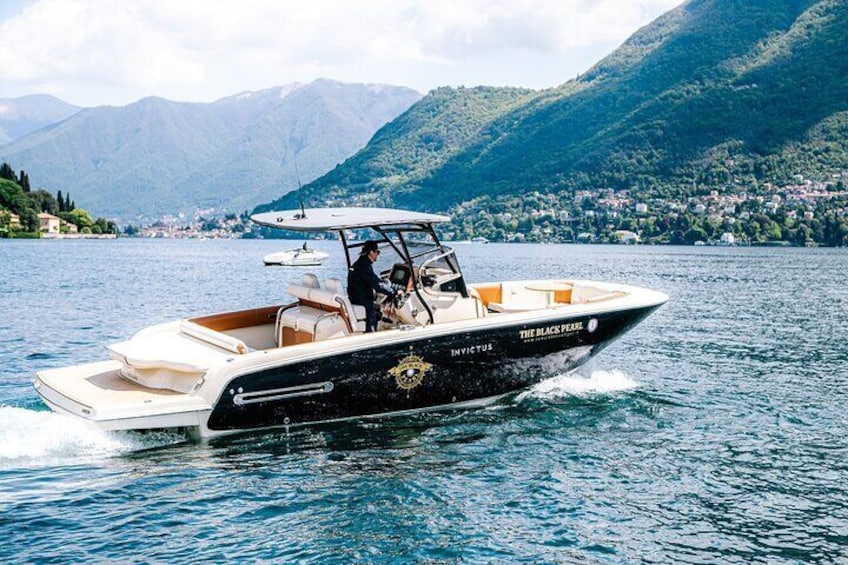 1H Private Cruise Lake Como Tender Yacht Invictus 5 pax