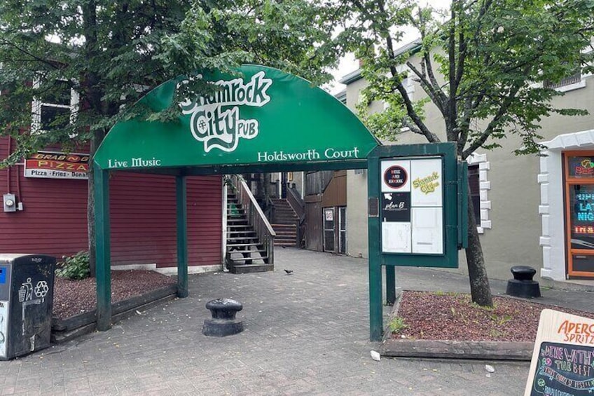 Our meeting point at the corner of George Street and Adelaide Street.