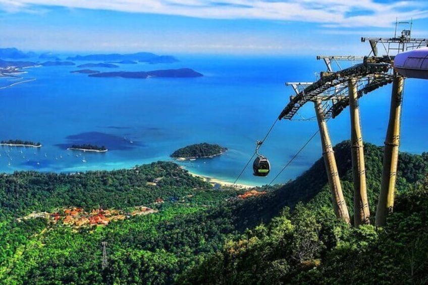 Cable car view from top station