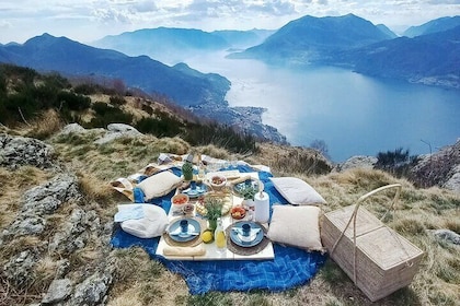 Exclusive Picnic in the Foothills of the Alps with the Lake Views