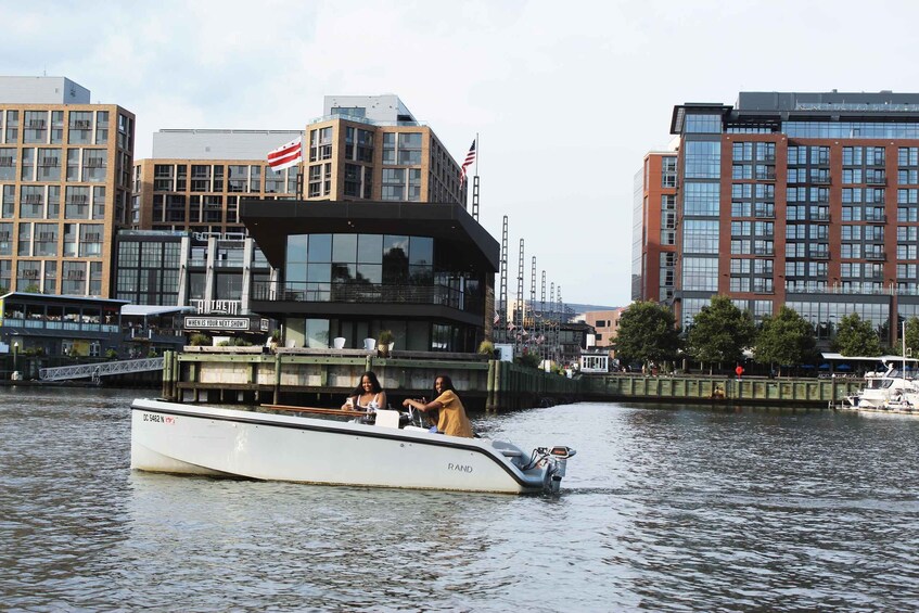 Picture 1 for Activity Washington DC: The Wharf Self-Driven Boat Tour with Map