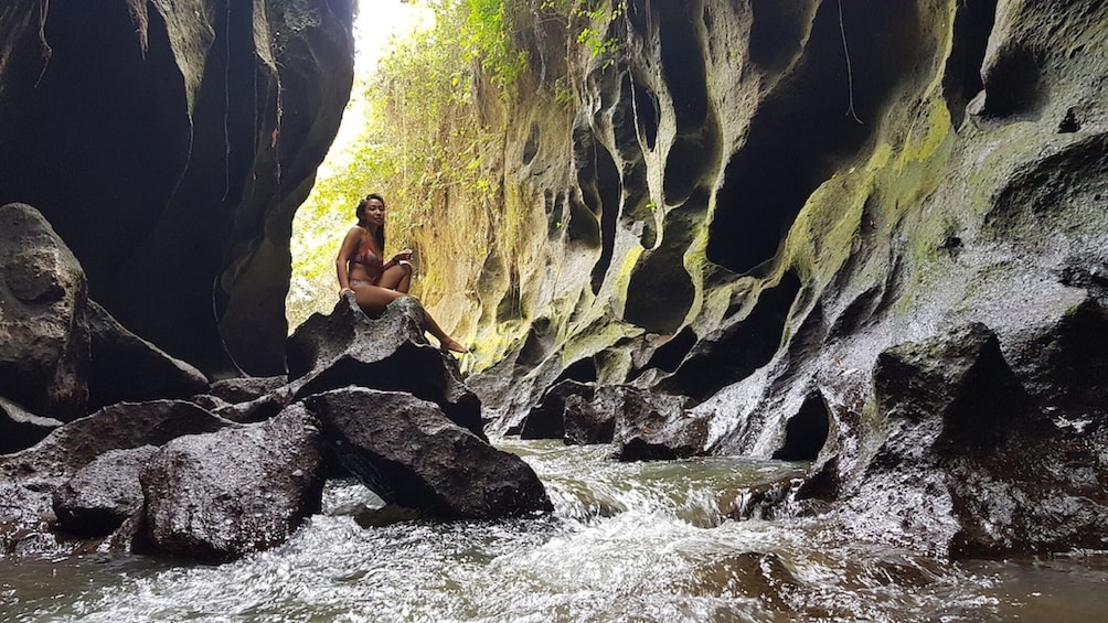 Bali Adventure Tour: Hidden Canyon Trekking, Goa Gajah Temple and More