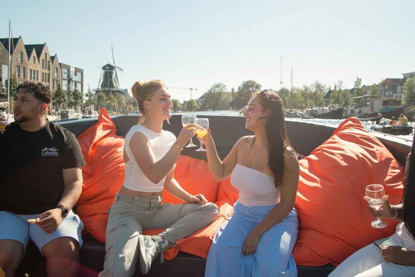 Picture 1 for Activity Haarlem: Sightseeing Boat Tour with Snacks and Drinks
