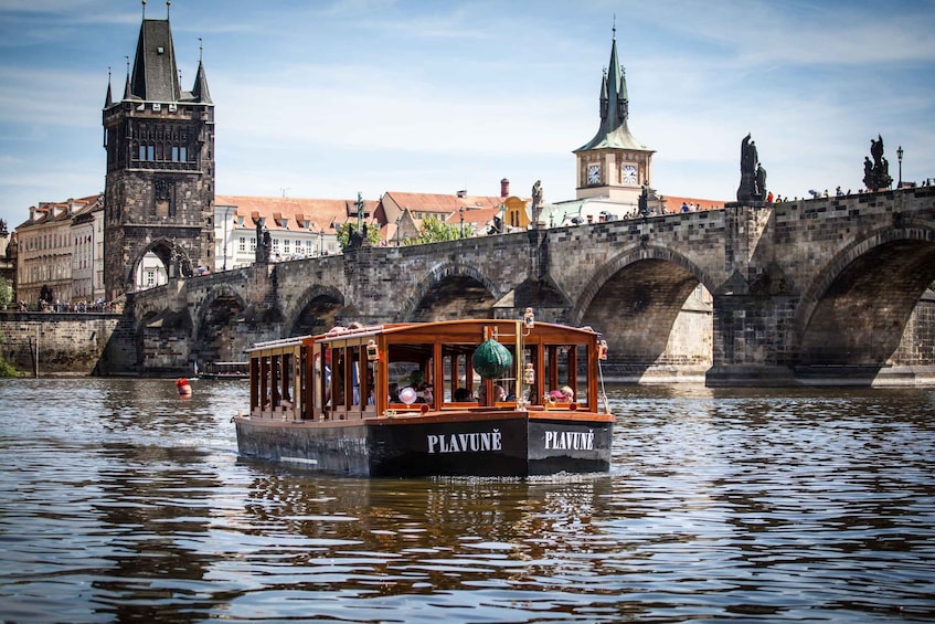 Guided Prague Tour by Bus,Foot,Boat with snack and Museum