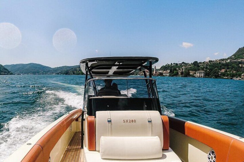 3H Private Cruise Lake Como Tender yacht Invictus 9 Pax