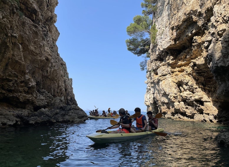 Picture 1 for Activity Pula: Blue Cave Kayak Tour, Snorkeling and Cliff Jumping
