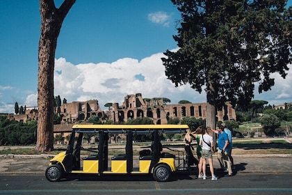 Tour met golfkar in Rome: 2,5 uur Catacomben & Via Appia