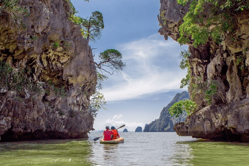 Twilight Sea Canoe Tour from Phuket with Sea Cave Kayaking in Phang Nga Bay