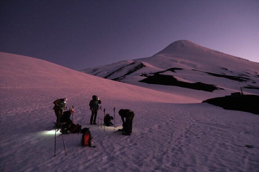 sunrise on the volcano