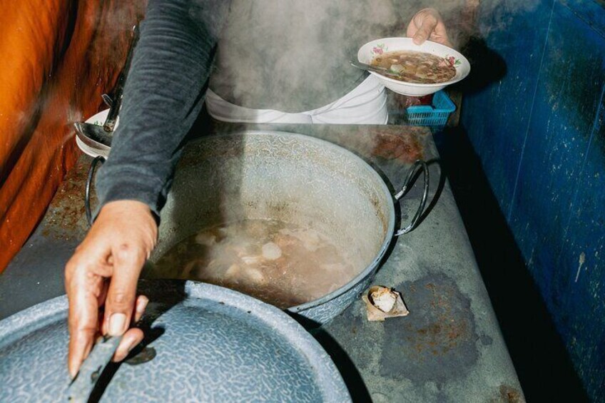 Hot beef soup at a spot that's been open more than 50 years