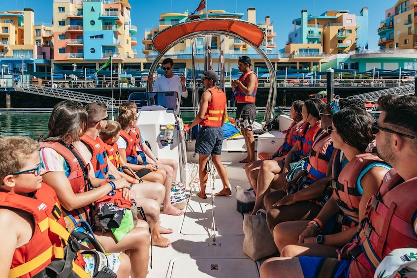 Picture 8 for Activity Albufeira: Parasailing Boat Trip