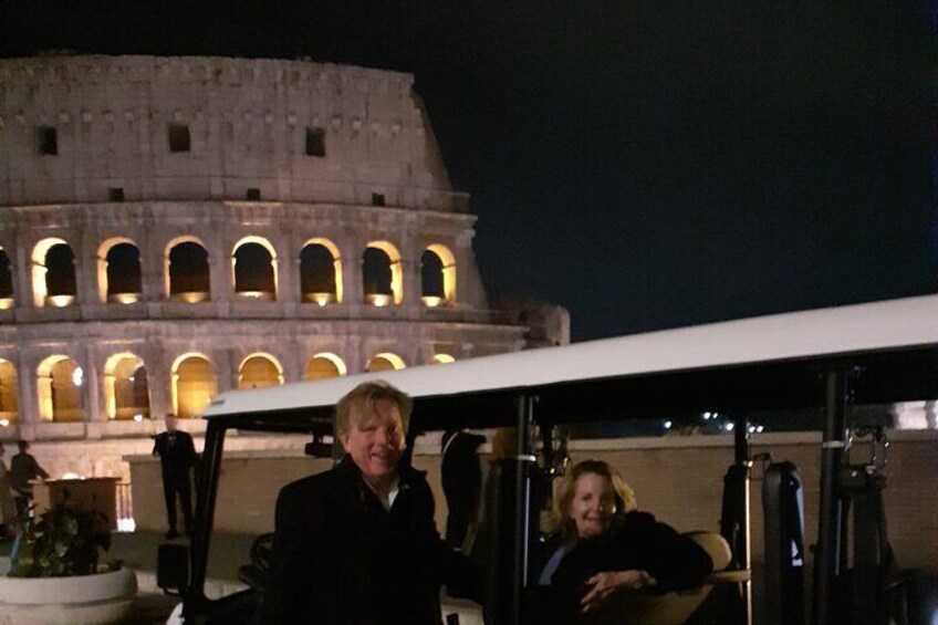 2 Hours in Rome by Night in Golf Cart 