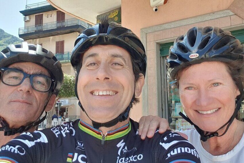 Tower by road bike with Caesar