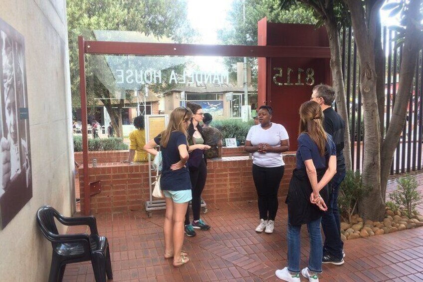 Visiting Mandela house
