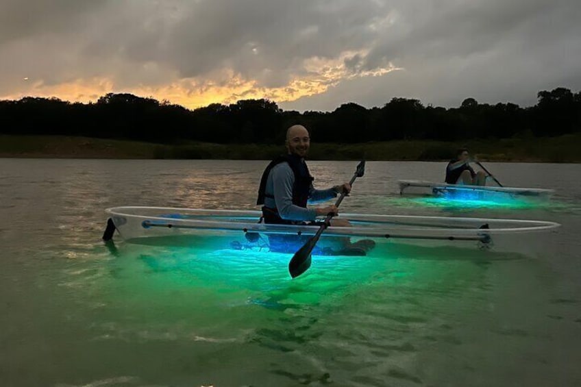 Sunset and Glow Guided Kayaking Tour Grapevine Lake