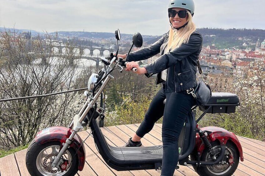 Fat-tire Electric Scooter Guided Tour in Prague: 3 Hours